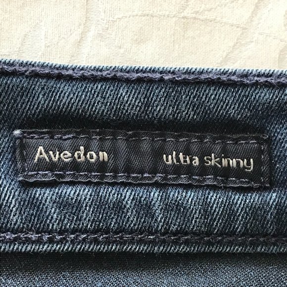 Citizens of Humanity Avedon Ultra Skinny Jeans Women size 26 Blue Raw Cuff Denim - Picture 5 of 11